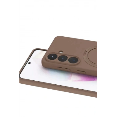 Mey İthalat®  Samsung Galaxy S26 Plus Regal Magsafe Standlı Kapak - Çöl Titanyum
