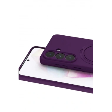 Mey İthalat®  Samsung Galaxy S26 Plus Regal Magsafe Standlı Kapak - Derin Mor