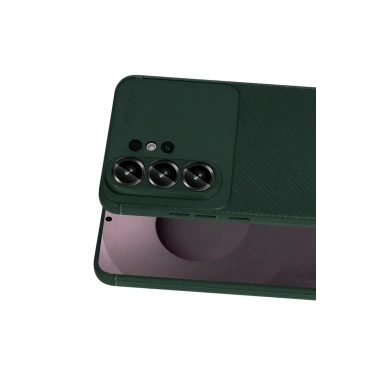Mey İthalat®  Samsung Galaxy S26 Ultra Auto Focus Karbon Kapak - Koyu Yeşil