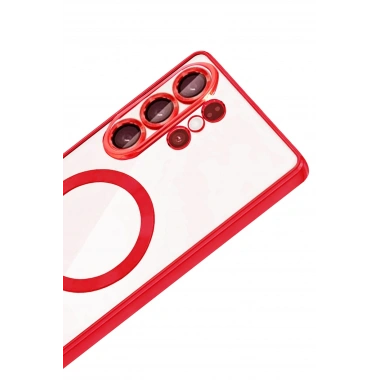 Mey İthalat®  Samsung Galaxy S26 Ultra Kross Magneticsafe Kapak - Kırmızı
