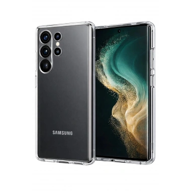 Mey İthalat®  Samsung Galaxy S26 Ultra Lüx Şeffaf Silikon - Şeffaf