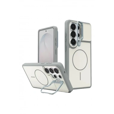 Mey İthalat® Samsung Galaxy S26 Ultra Pale Magsafe Standlı Kapak - Beyaz