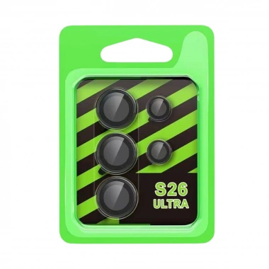 Mey İthalat® Samsung Galaxy S26 Ultra Raze Metal Kamera Lens - Siyah