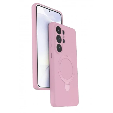 Mey İthalat®  Samsung Galaxy S26 Ultra Regal Magsafe Standlı Kapak - Açık Pembe