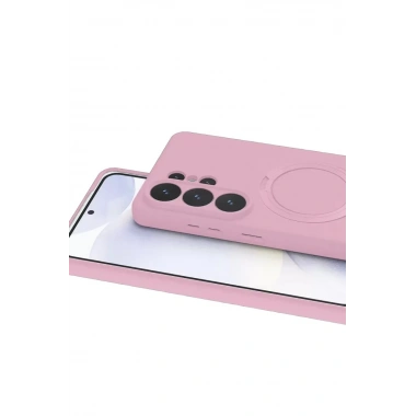 Mey İthalat®  Samsung Galaxy S26 Ultra Regal Magsafe Standlı Kapak - Açık Pembe