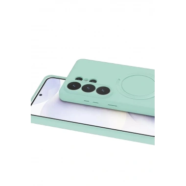 Mey İthalat®  Samsung Galaxy S26 Ultra Regal Magsafe Standlı Kapak - Su Yeşili
