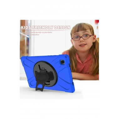 Mey İthalat®  Samsung Galaxy T220 Tab A7 Lite 8.7 Kılıf Amazing Tablet Kapak - Mavi