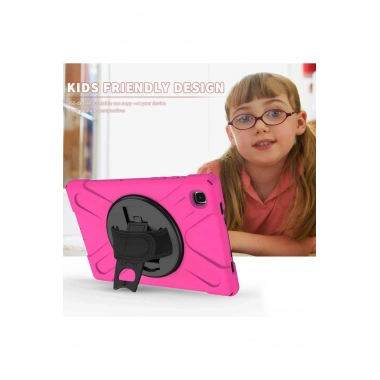 Mey İthalat®  Samsung Galaxy T220 Tab A7 Lite 8.7 Kılıf Amazing Tablet Kapak - Pembe
