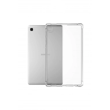 Mey İthalat® Samsung Galaxy T220 Tab A7 Lite 8.7 Kılıf Anti Shock Tablet Silikon - Şeffaf