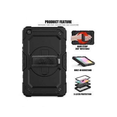 Mey İthalat®  Samsung Galaxy T290 Tab A 8 Kılıf Pars Tablet Kapak - Siyah