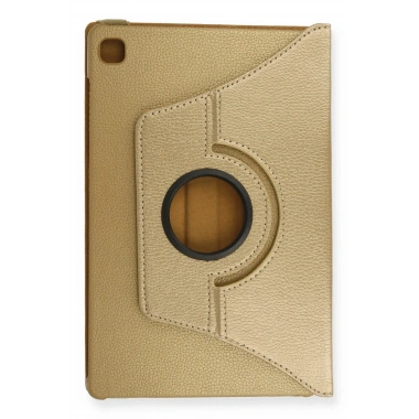 Mey İthalat® Samsung Galaxy T500 Tab A7 10.4 Kılıf 360 Tablet Deri Kılıf - Gold