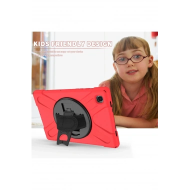 Mey İthalat®  Samsung Galaxy T500 Tab A7 10.4 Kılıf Amazing Tablet Kapak - Kırmızı
