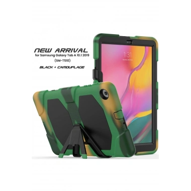 Mey İthalat®  Samsung Galaxy T510 Tab A 10.1 Kılıf Griffin Tablet Kapak - Kamuflaj