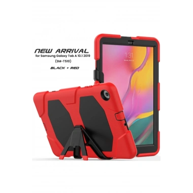 Mey İthalat®  Samsung Galaxy T510 Tab A 10.1 Kılıf Griffin Tablet Kapak - Kırmızı