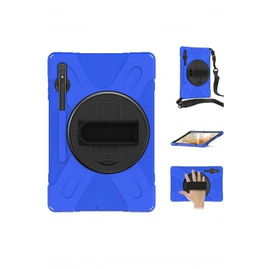 Mey İthalat®  Samsung Galaxy T737 Tab S7 FE 12.4 Kılıf Amazing Tablet Kapak - Mavi