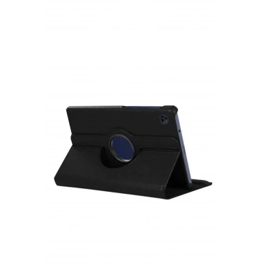 Mey İthalat® Samsung Galaxy Tab A11 360 Tablet Deri Kılıf - Siyah