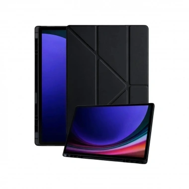 Mey İthalat®  Samsung Galaxy Tab A11 Plus Kalemlikli Mars Tablet Kılıfı - Siyah