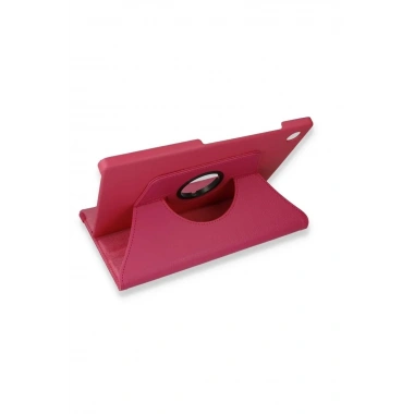 Mey İthalat®  Samsung Galaxy Tab A9 Plus Kılıf 360 Tablet Deri Kılıf - Pembe