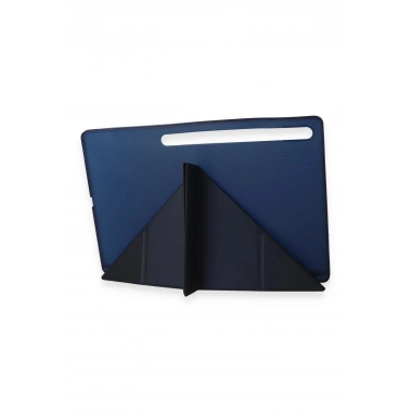Mey İthalat®  Samsung Galaxy Tab A9 Plus Kılıf Kalemlikli Mars Tablet Kılıfı - Lacivert