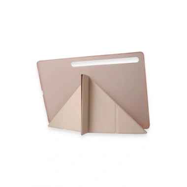 Mey İthalat®  Samsung Galaxy Tab A9 Plus Kılıf Kalemlikli Mars Tablet Kılıfı - Rose Gold