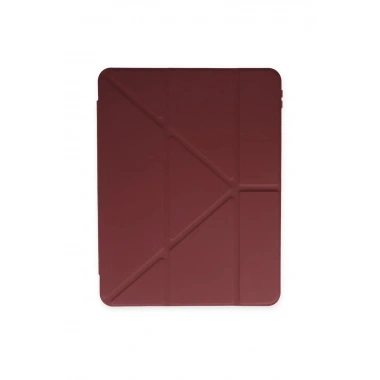 Mey İthalat®  Samsung Galaxy X200 Tab A8 10.5 Kılıf Kalemlikli Mars Tablet Kılıfı - Mürdüm