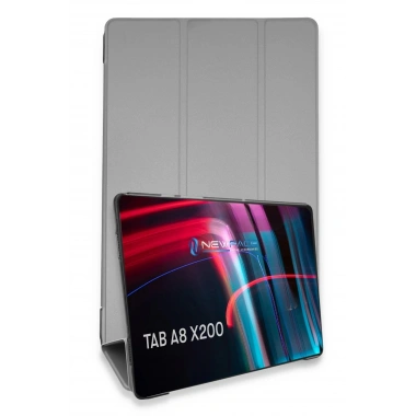 Mey İthalat®  Samsung Galaxy X200 Tab A8 10.5 Kılıf Tablet Smart Kılıf - Gri