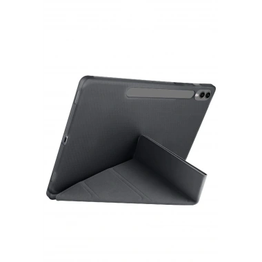 Mey İthalat®  Samsung Galaxy X610 Tab S9 FE Plus 12.4 Kılıf Kalemlikli Mars Tablet Kılıfı - Siyah