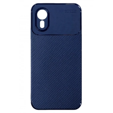 Mey İthalat®  Samsung Galaxy XCover 7 Kılıf Auto Focus Karbon Kapak - Lacivert