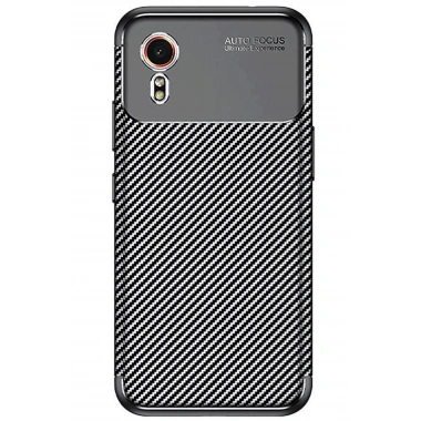 Mey İthalat®  Samsung Galaxy XCover 7 Kılıf Auto Focus Karbon Kapak - Siyah