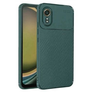 Mey İthalat®  Samsung Galaxy XCover 7 Kılıf Auto Focus Karbon Kapak - Yeşil