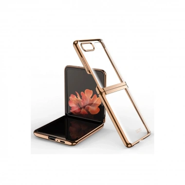 Mey İthalat® Samsung Galaxy Z Flip 4 Kılıf Fold Element Kapak - Gold