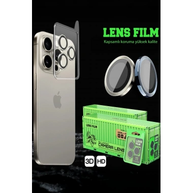 Mey İthalat® Samsung Galaxy Z Fold 7 Raze Metal Kamera Lens - Siyah