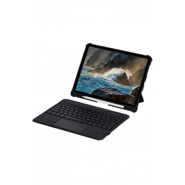 Mey İthalat® T5209D iPad Pro 12.9 (2021) Kılıf İnter Ledli Klavyeli Tablet Kılıfı - Siyah