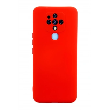 Mey İthalat®  Tecno Camon 16 Kılıf Nano içi Kadife Silikon - Kırmızı