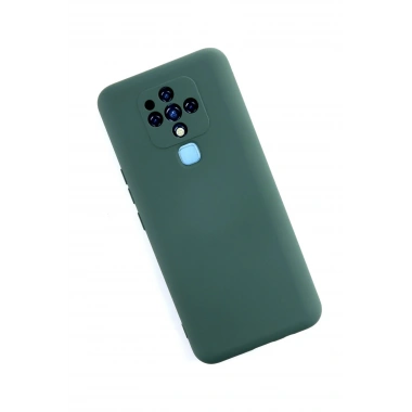 Mey İthalat®  Tecno Camon 16 Kılıf Nano içi Kadife Silikon - Koyu Yeşil