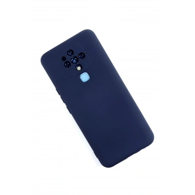 Mey İthalat®  Tecno Camon 16 Kılıf Nano içi Kadife Silikon - Lacivert