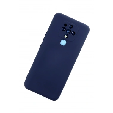 Mey İthalat®  Tecno Camon 16 Kılıf Nano içi Kadife Silikon - Lacivert