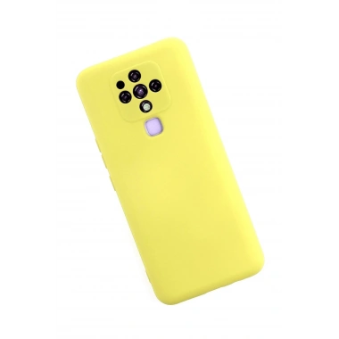 Mey İthalat®  Tecno Camon 16 Kılıf Nano içi Kadife Silikon - Sarı
