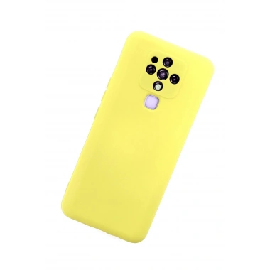 Mey İthalat®  Tecno Camon 16 Kılıf Nano içi Kadife Silikon - Sarı