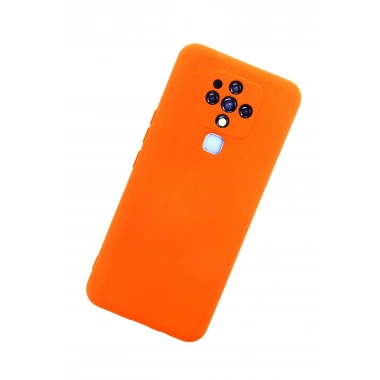 Mey İthalat®  Tecno Camon 16 Kılıf Nano içi Kadife Silikon - Turuncu