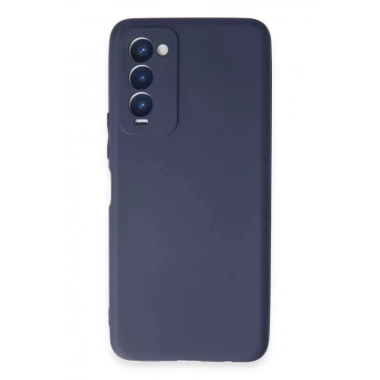 Mey İthalat®  Tecno Camon 18 Kılıf First Silikon - Lacivert