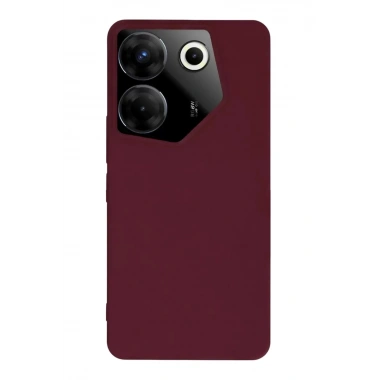 Mey İthalat®  Tecno Camon 20 Pro 5G Kılıf First Silikon - Bordo