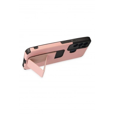 Mey İthalat® Tecno Pova Neo Kılıf Mega Standlı Silikon - Pudra