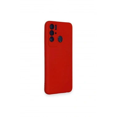 Mey İthalat®  Tecno Pova Neo Kılıf Nano içi Kadife Silikon - Kırmızı
