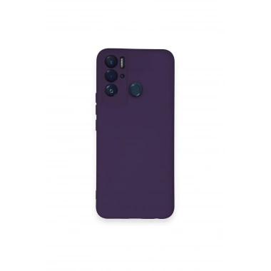 Mey İthalat®  Tecno Pova Neo Kılıf Nano içi Kadife Silikon - Mor