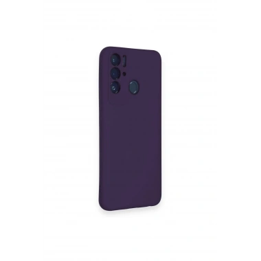 Mey İthalat®  Tecno Pova Neo Kılıf Nano içi Kadife Silikon - Mor