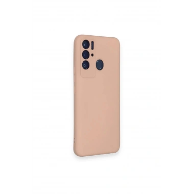 Mey İthalat®  Tecno Pova Neo Kılıf Nano içi Kadife Silikon - Pudra