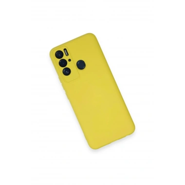 Mey İthalat®  Tecno Pova Neo Kılıf Nano içi Kadife Silikon - Sarı
