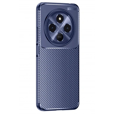 Mey İthalat®  Tecno Spark 30 Kılıf Auto Focus Karbon Kapak - Lacivert