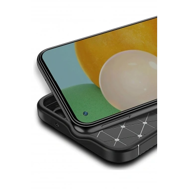 Mey İthalat®  Tecno Spark 30 Kılıf Auto Focus Karbon Kapak - Siyah